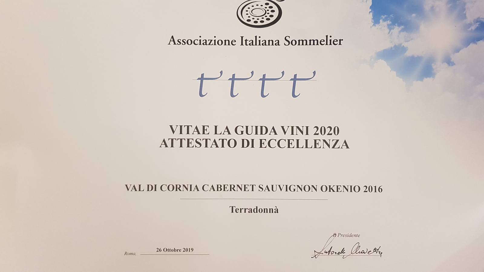 Okenio ’16 Eccellenza AIS