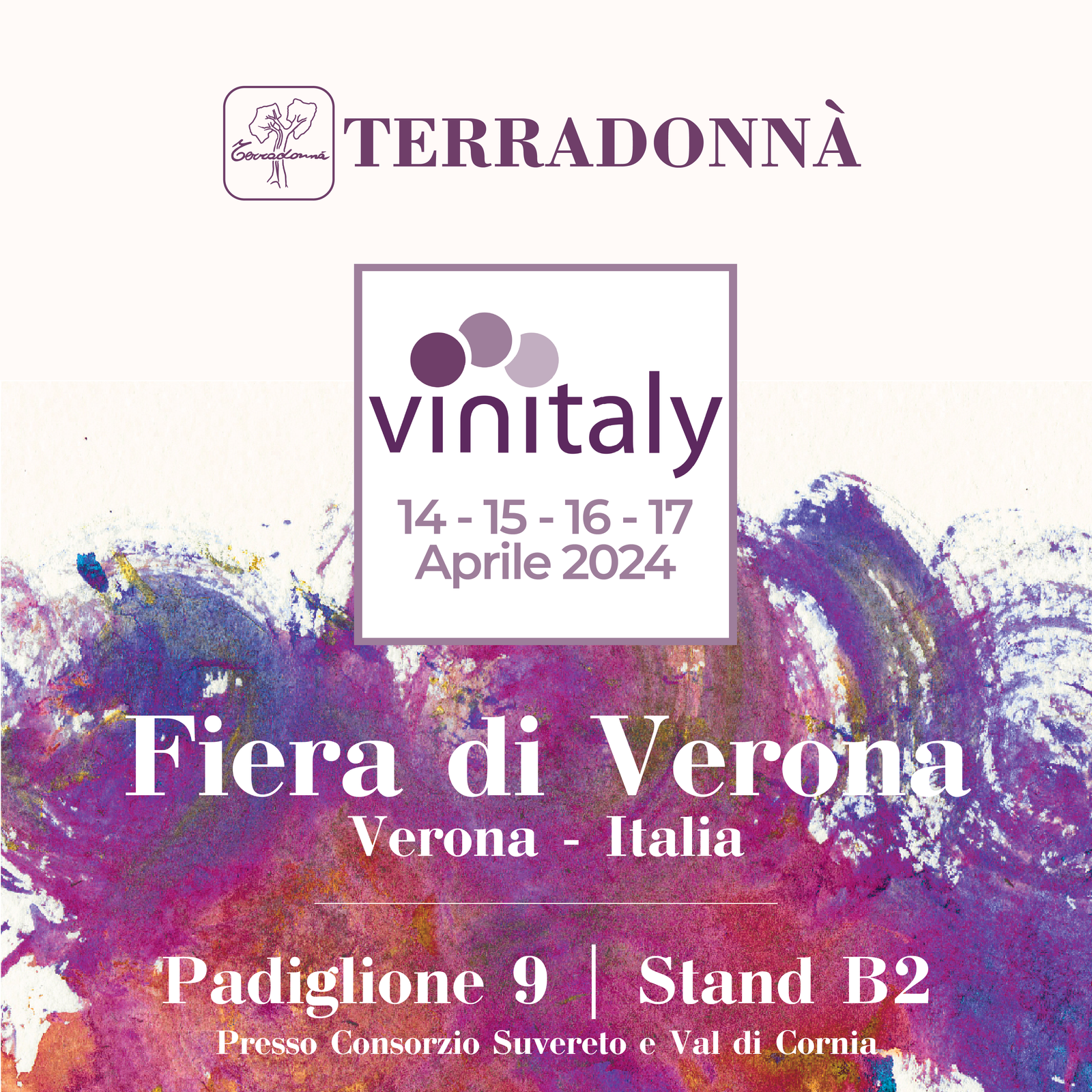 Terradonnà al Vinitaly 2024: Vieni a degustare i vini di Suvereto